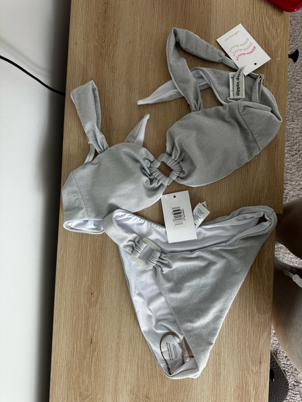 Dippin' Daisy's Silver Shimmer Bikini Two-Piece